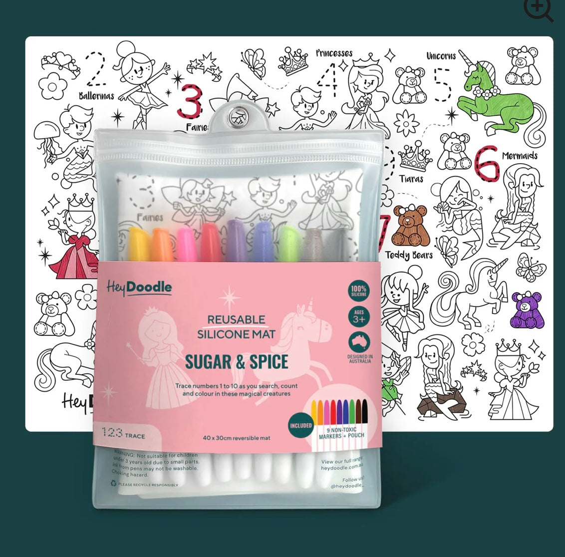 Heydoodle Classic reusable silicone mat 11x17”