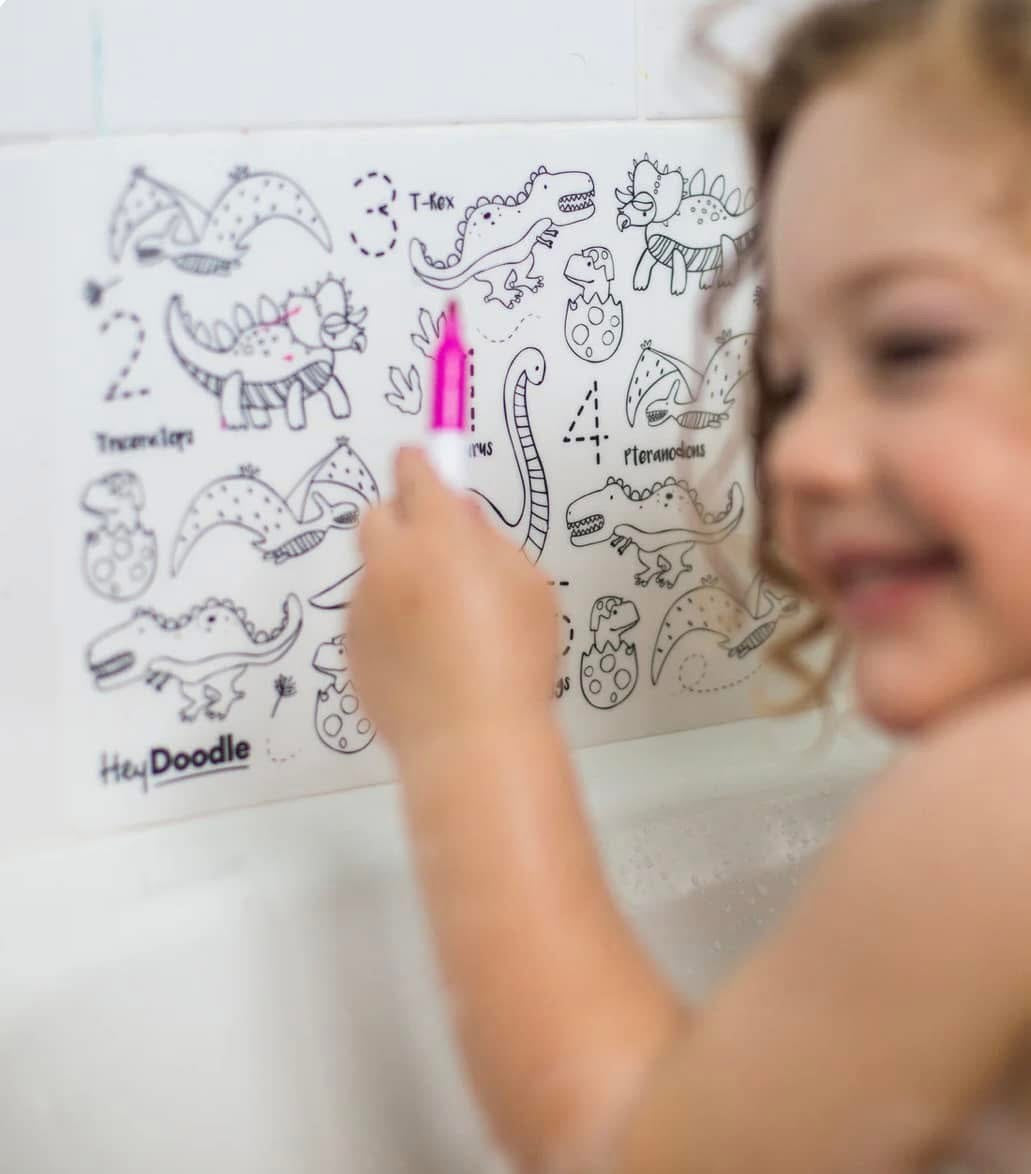 HeyDoodle MINI reusable silicone coloring mat 8x11”