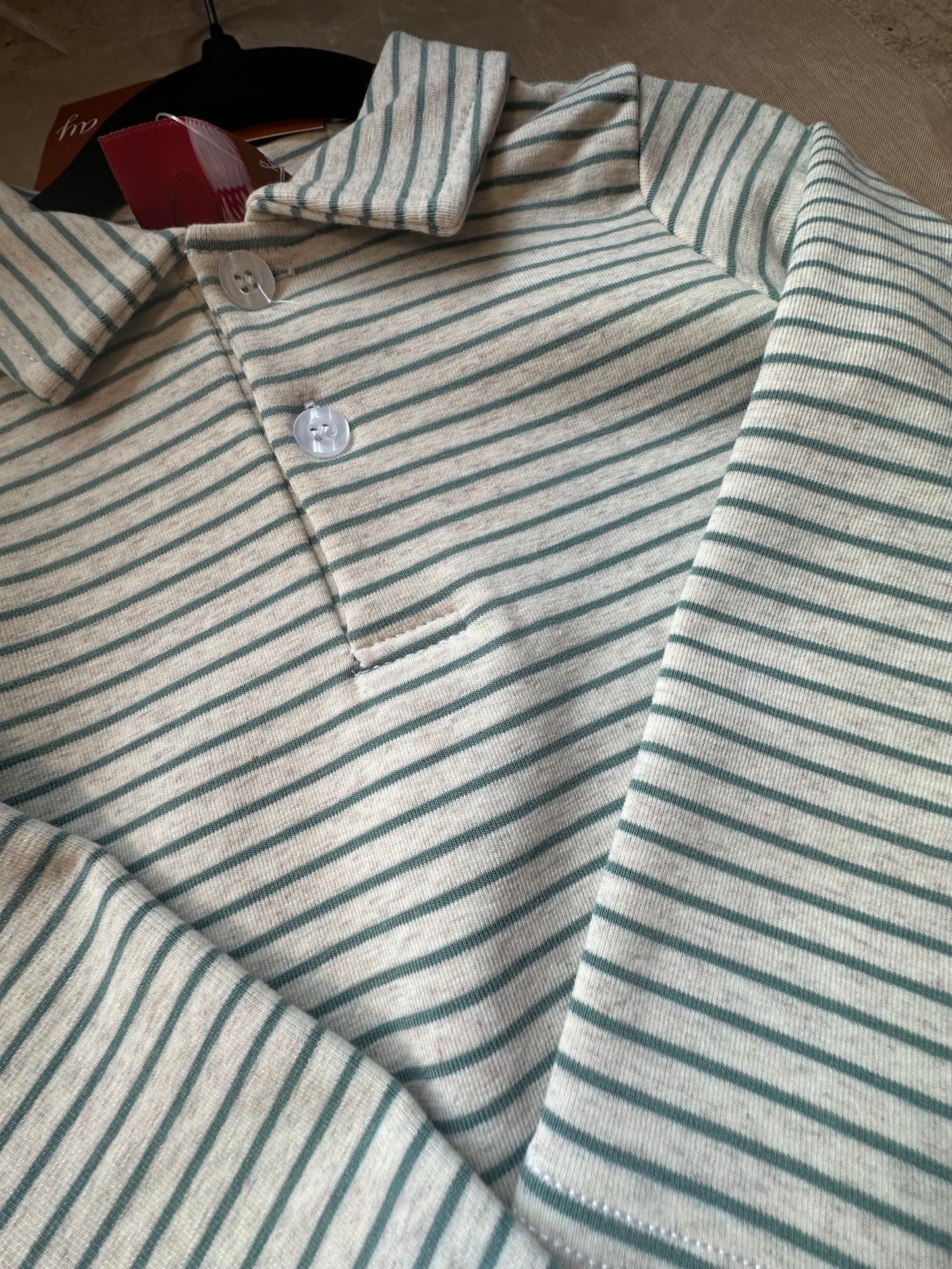 Mille Jay hunter stripe polo