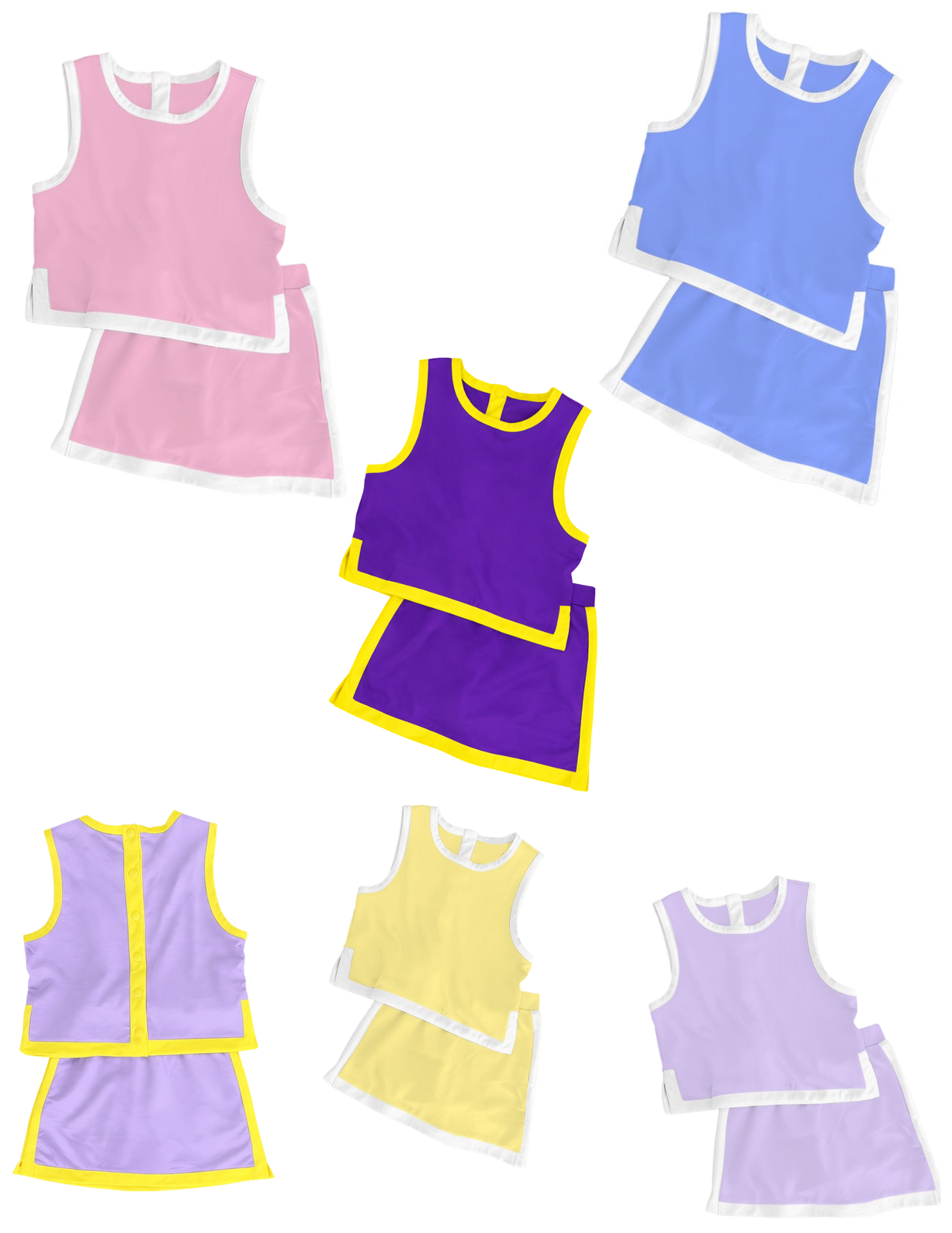 Ladies button back set (faux button) IN STOCK