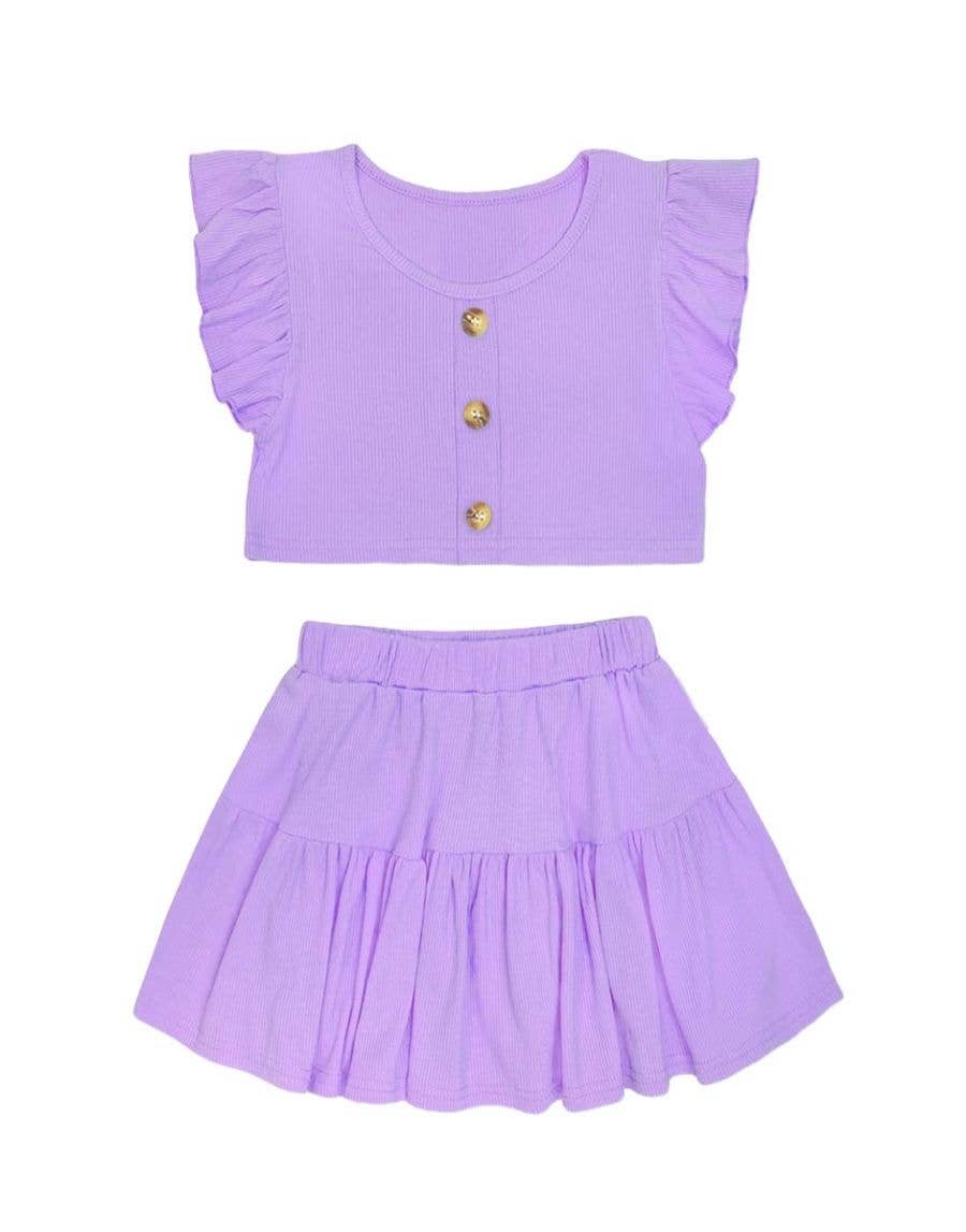 Ribbed Skirt Set