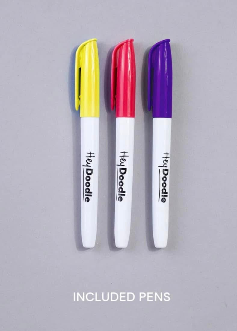 HeyDoodle MINI reusable silicone coloring mat 8x11”