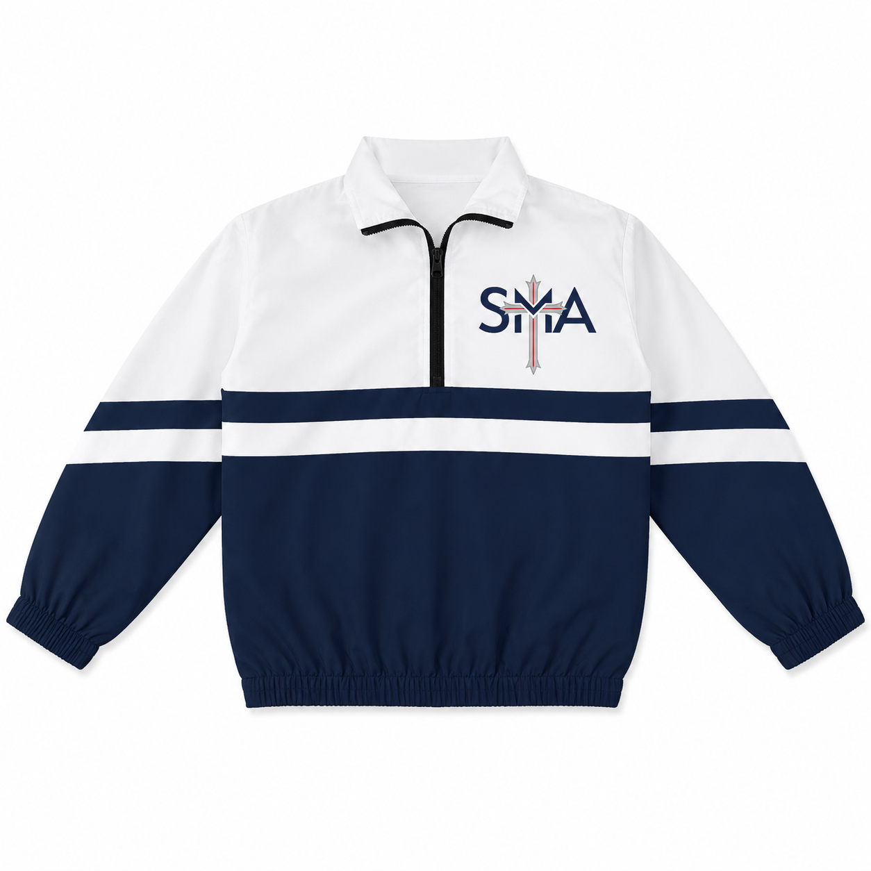 SMA quarter zip jacket poly/span blend