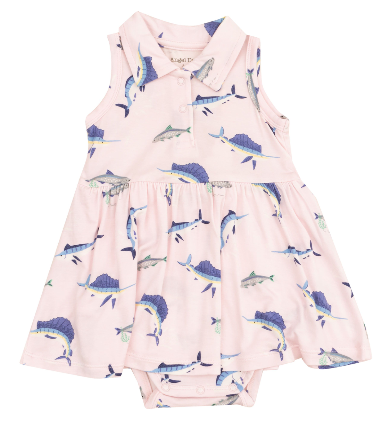 Angel Dear Deep Sea polo collar bodysuit