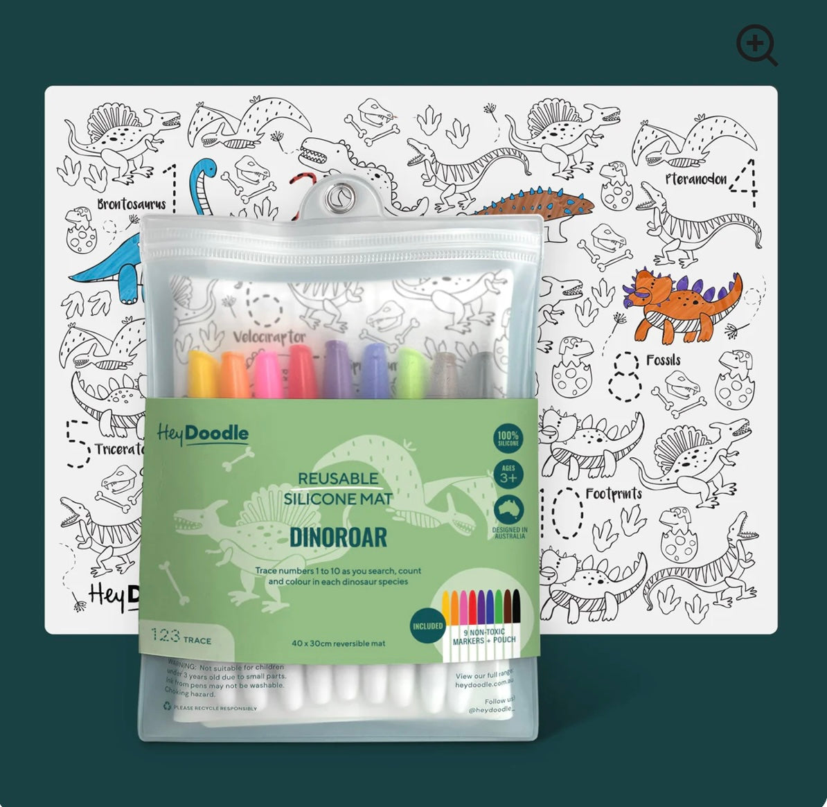 Heydoodle Classic reusable silicone mat 11x17”
