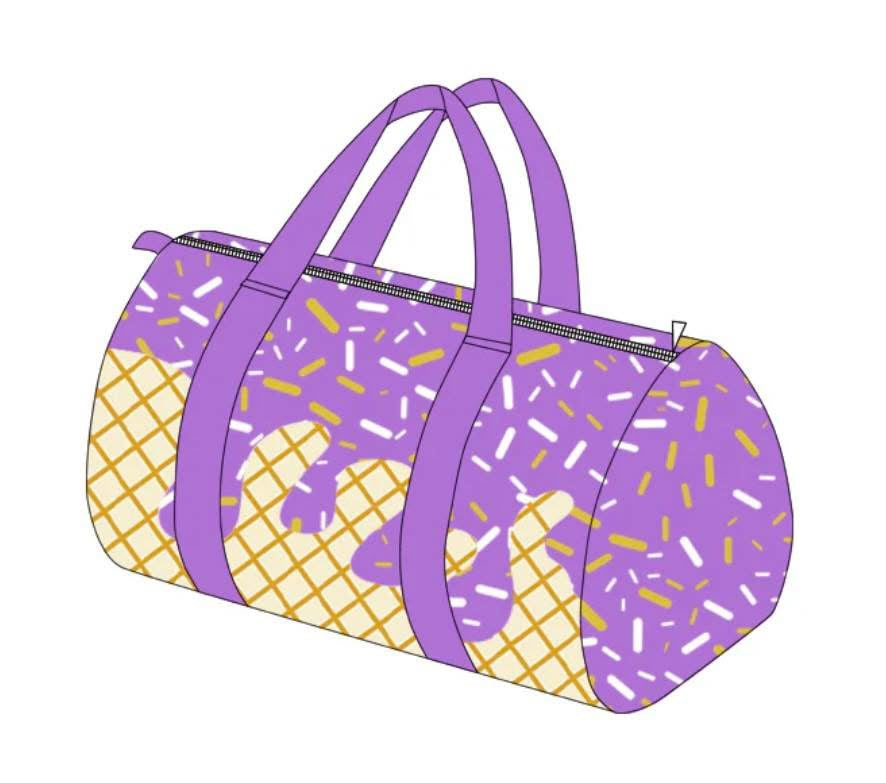 Purple drip duffle PRE-ORDER