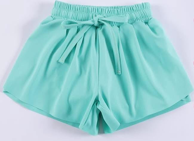 Teal butterfly shorts