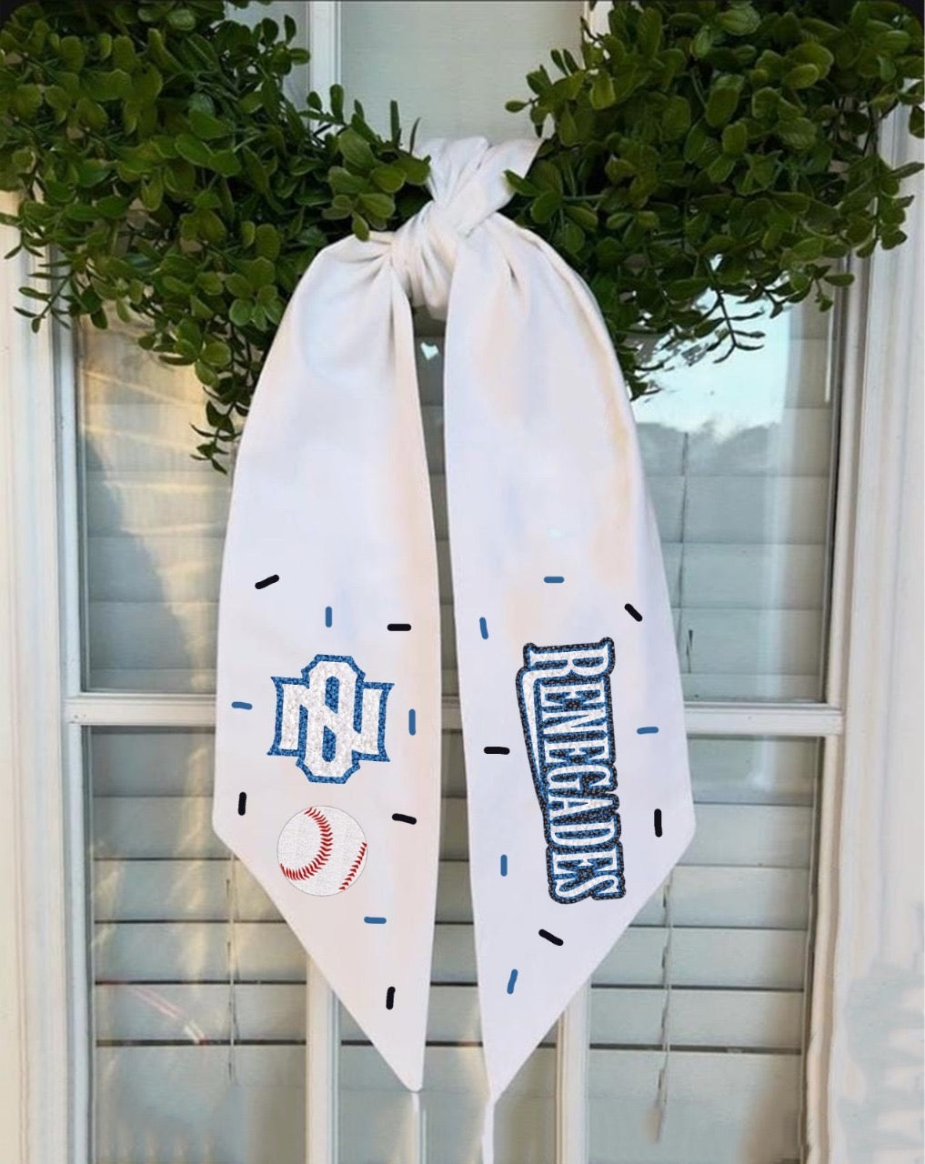 NO Renegades wreath sash