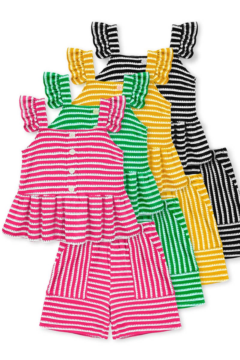 Striped Short Set