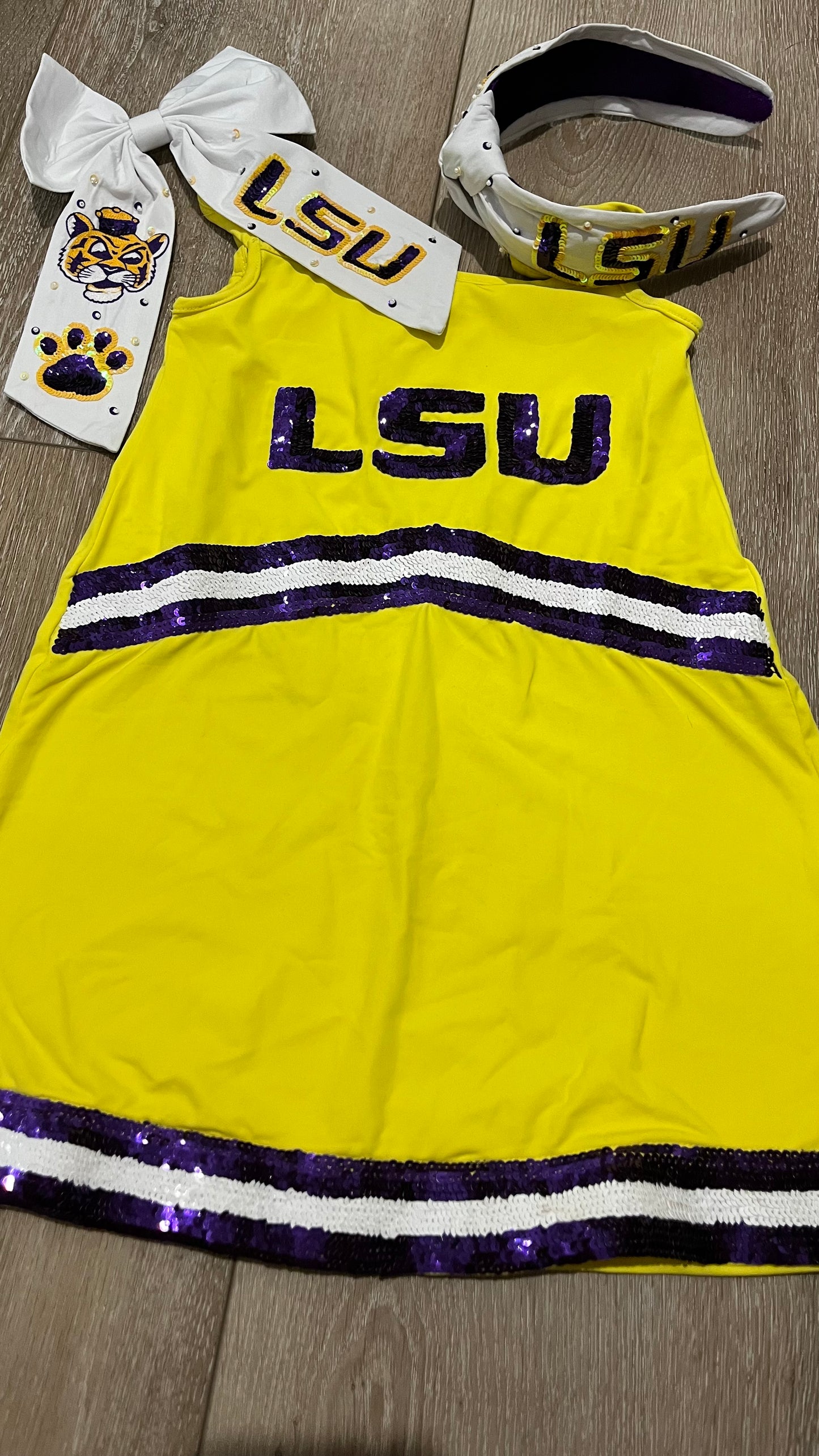 LSU sequin dress