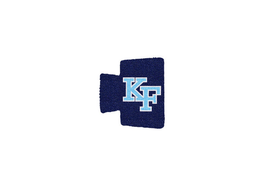 Navy beaded  KF Claw Clip