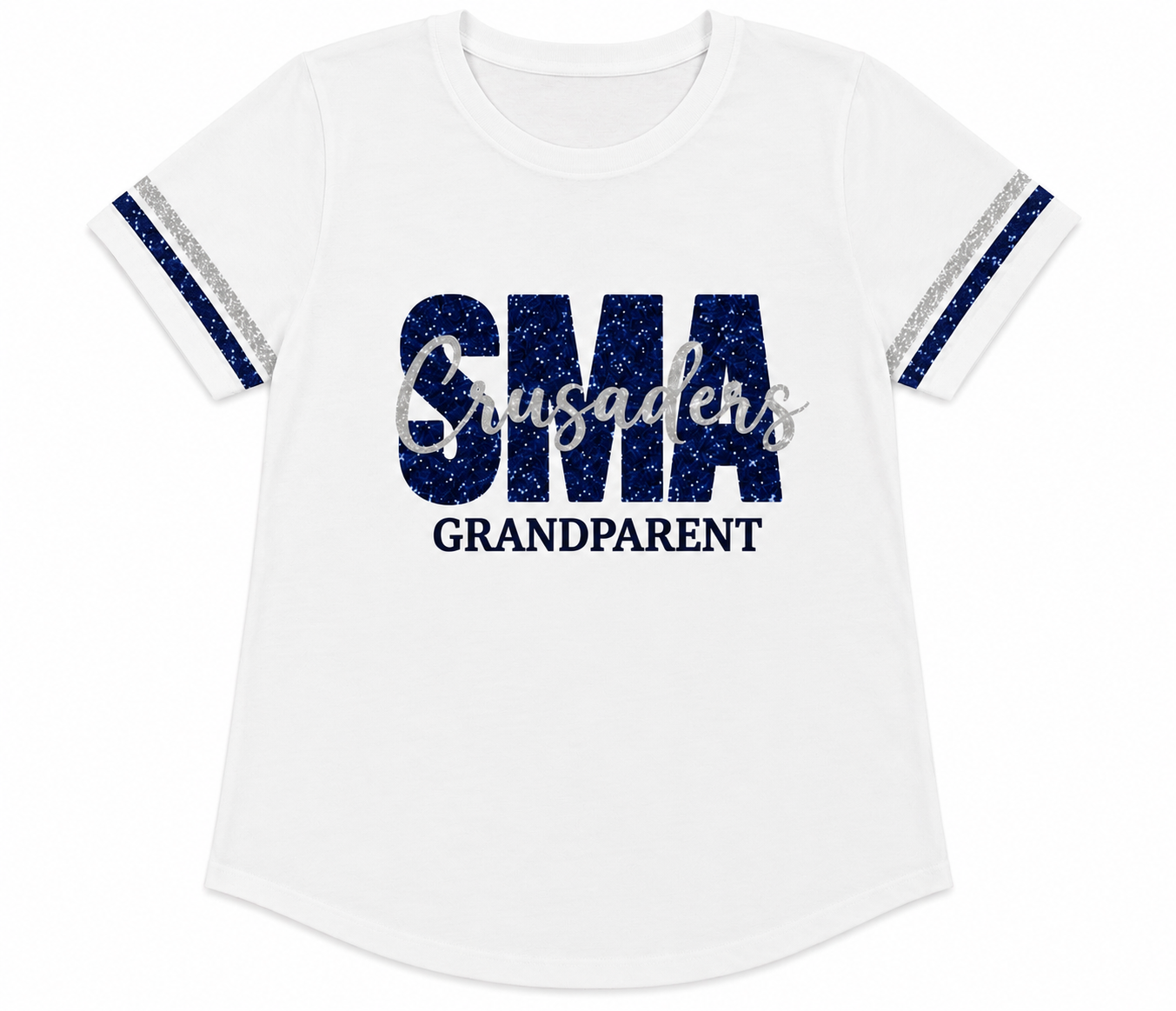 PRE-ORDER SMA grandparent sequin shirt v-neck or crew neck