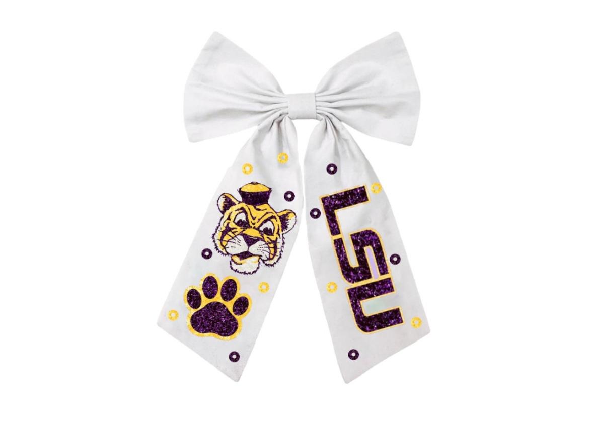 LSU bow purple or white