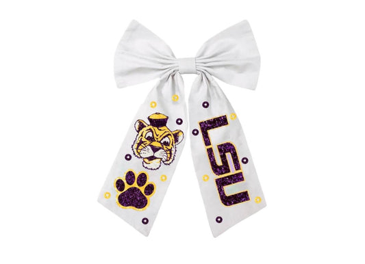 LSU bow purple or white