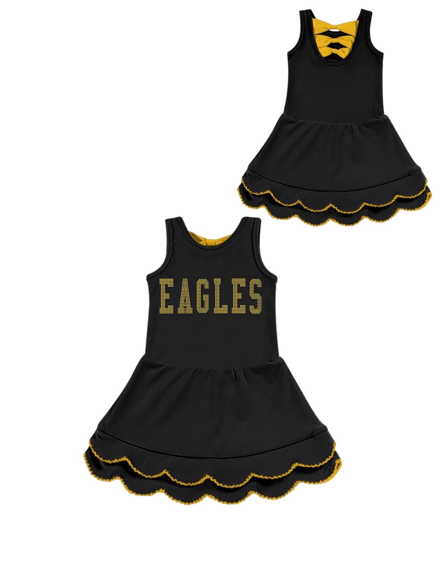 Eagles rhinestone dress or set (pre-order) St. Edward