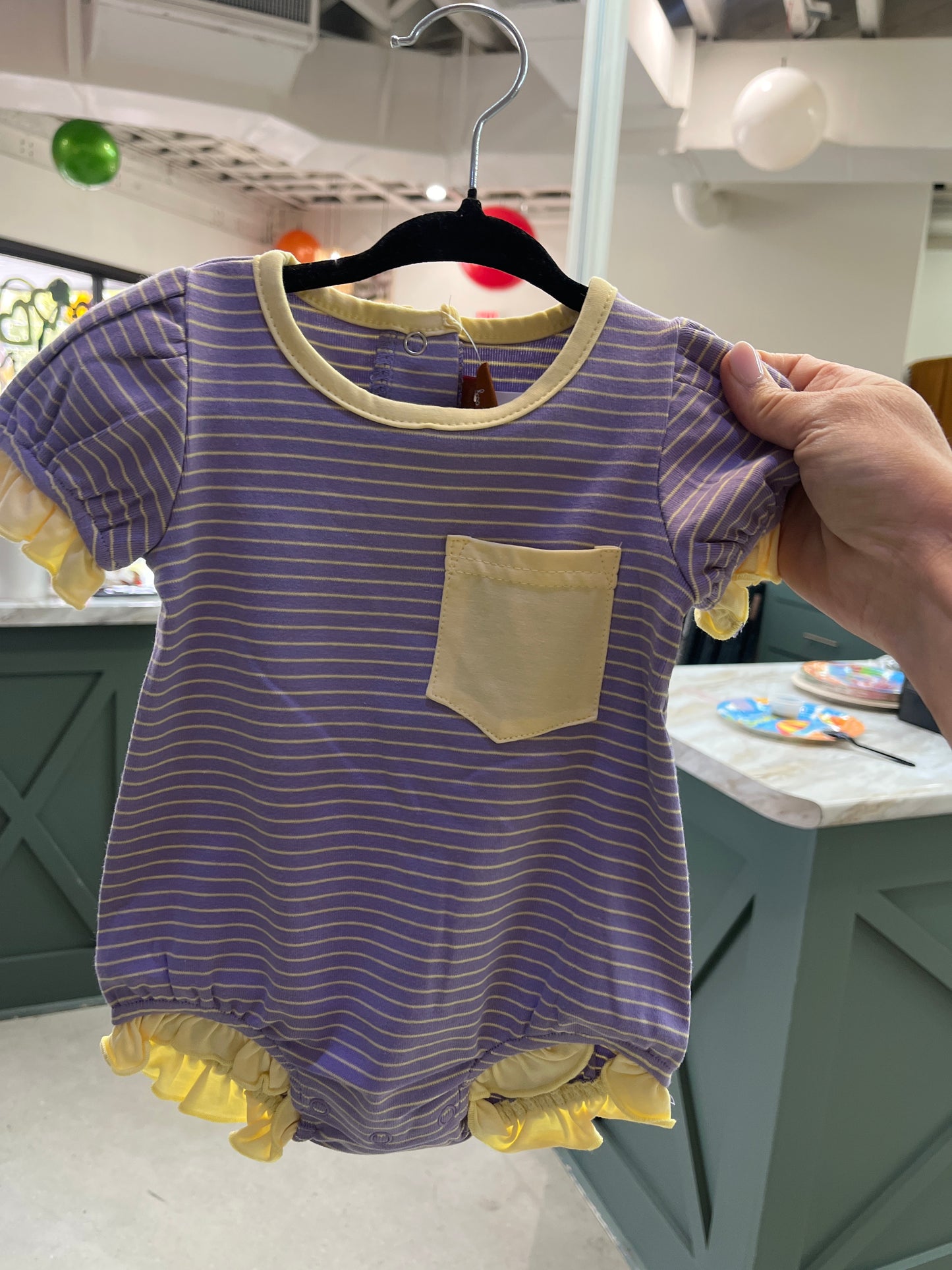 Millie Jay Purple and yellow dress & bubble