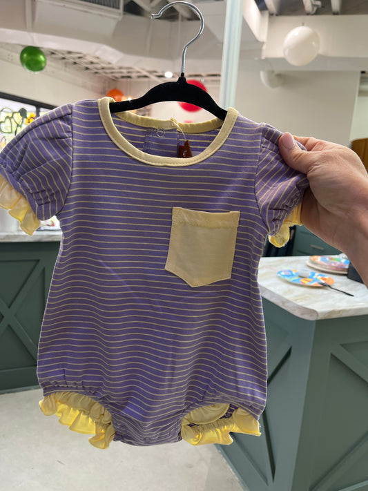 Millie Jay Purple and yellow dress & bubble