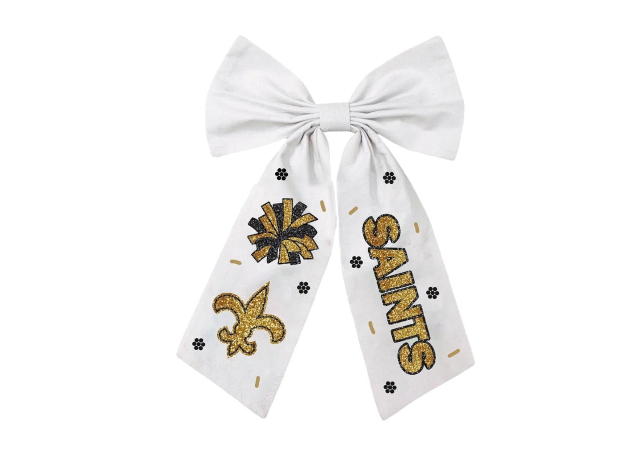 Saints bow black or white (pre-order)