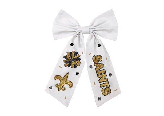 Saints bow black or white (pre-order)