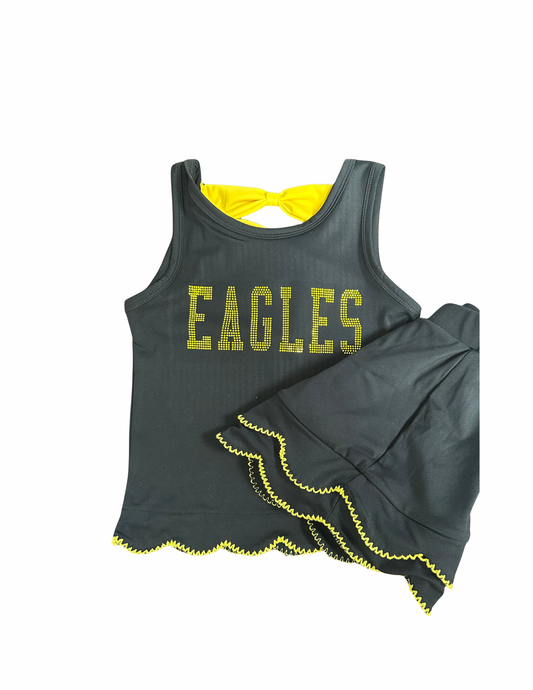 Eagles rhinestone dress or set (pre-order) St. Edward