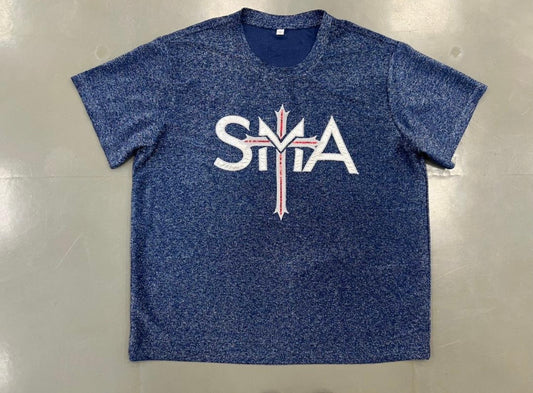 SMA navy shimmer foil shirt PRE-ORDER