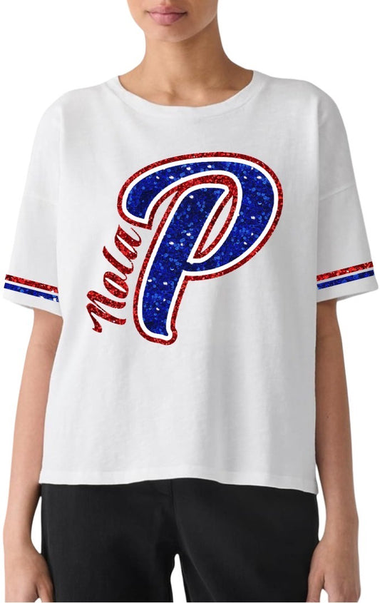 NOLA Patriots sequin Tee