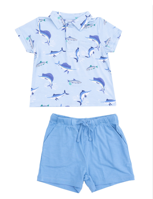 Angel Dear Deep Set blue set