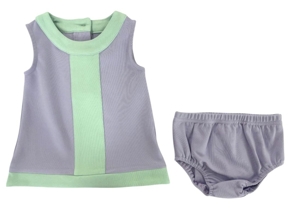 Millie Jay lavender & mint dress : bloomer