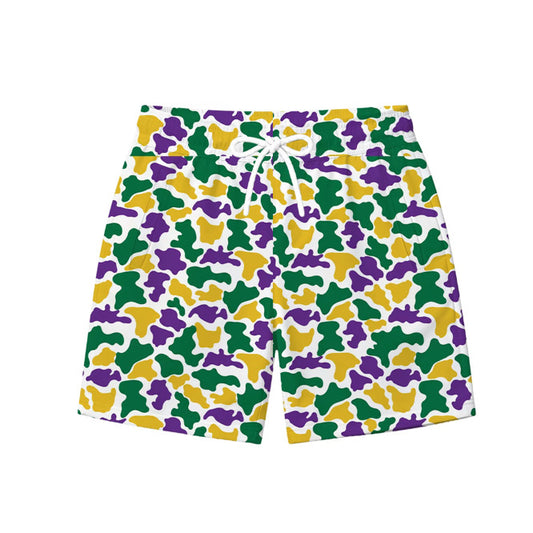 Mardi Gras Camo shorts Krewe Collection