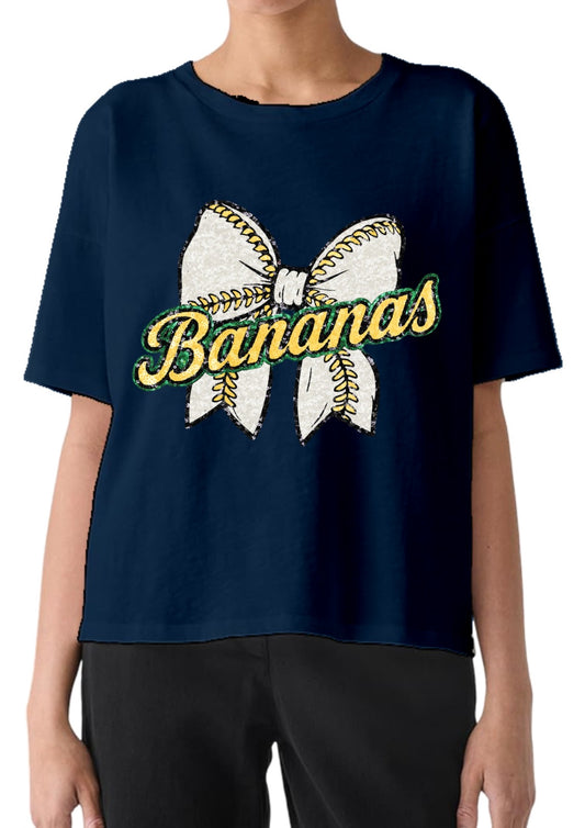 Banana bow ladies shirt