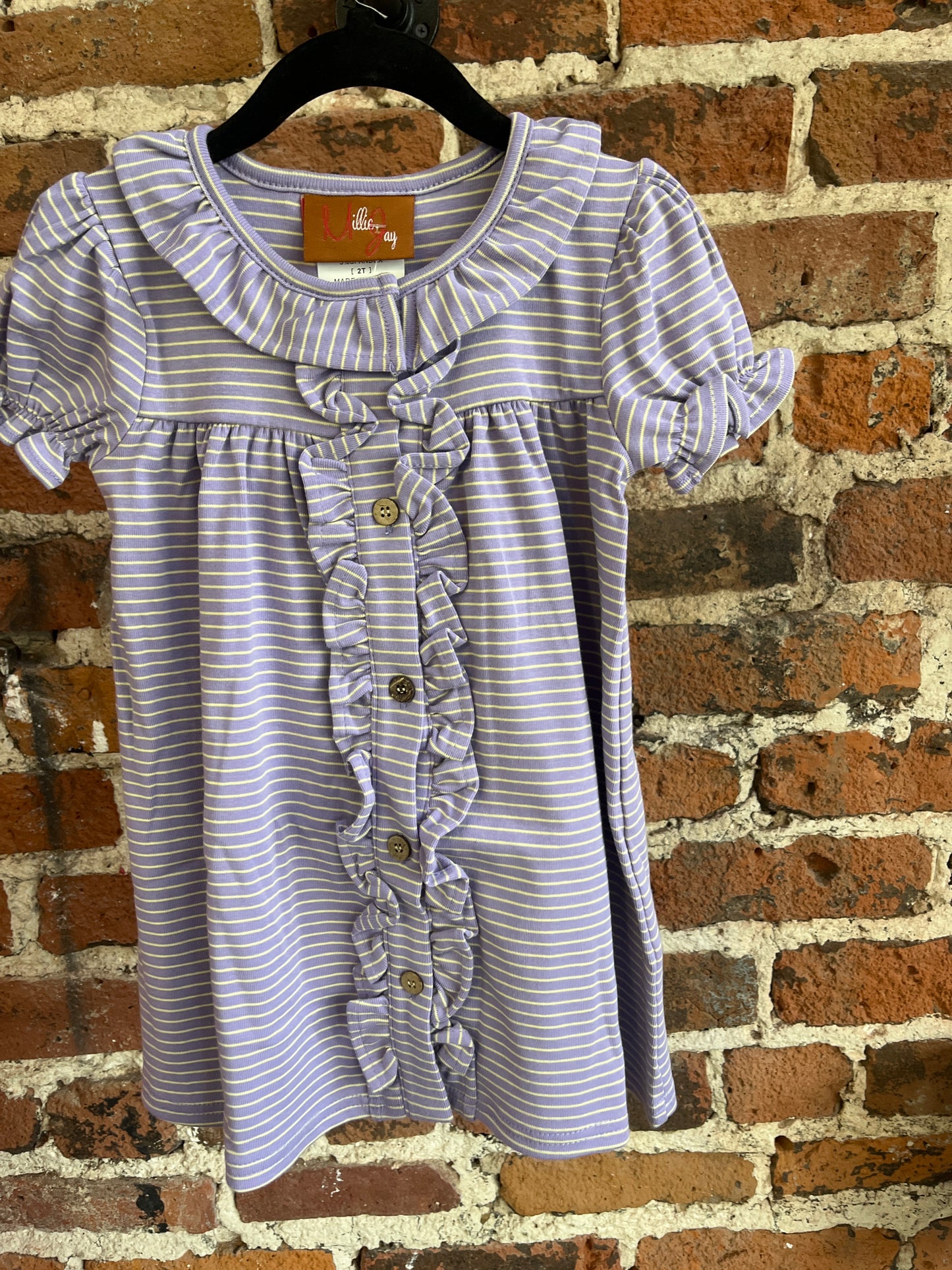 Millie Jay Purple and yellow dress & bubble