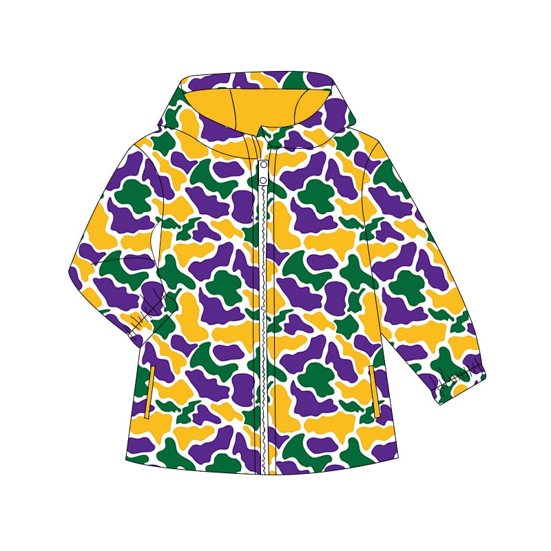 Camo windbreaker