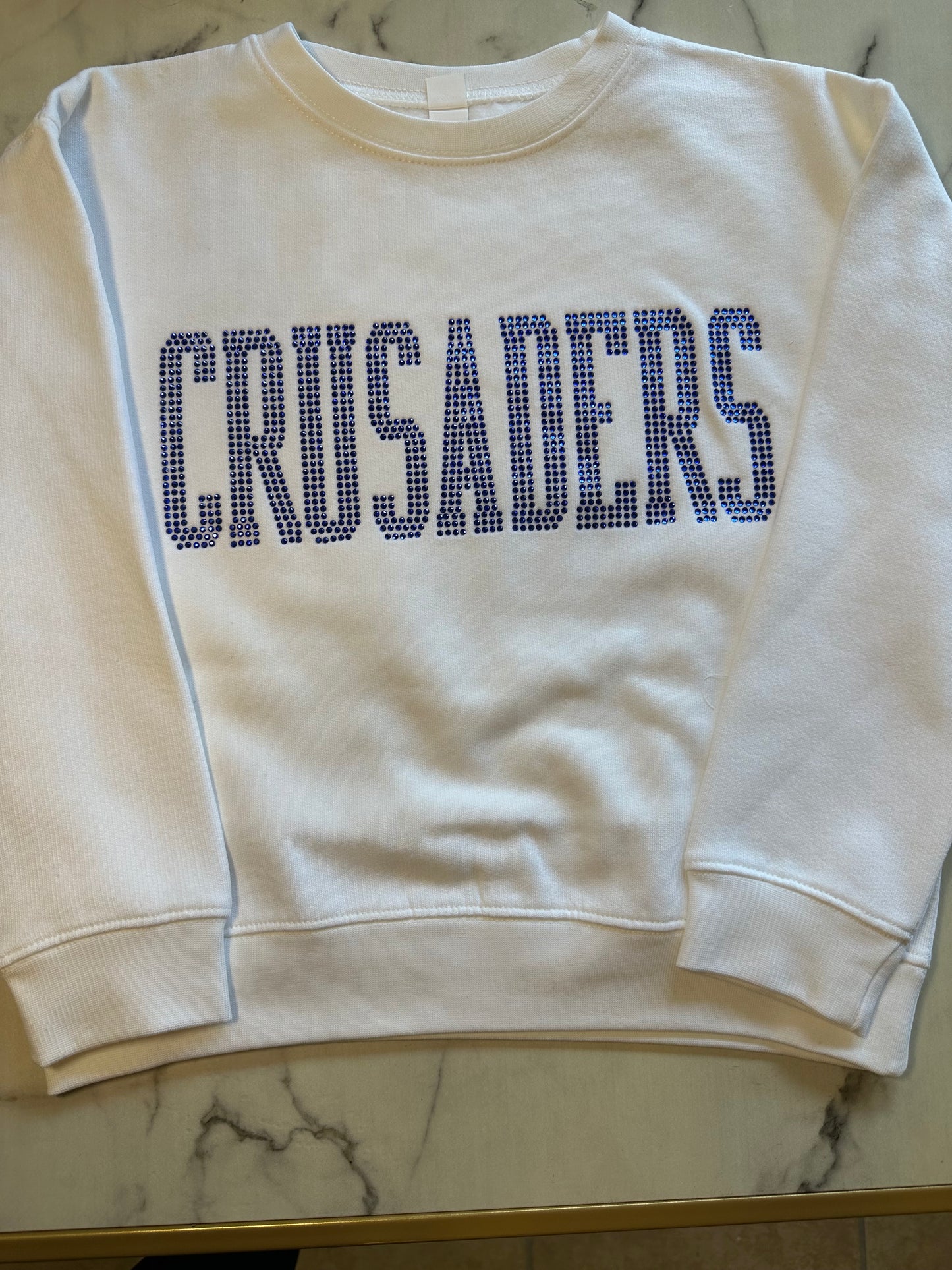 Crusaders youth rhinestone sweatshirt