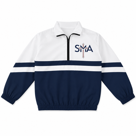 SMA quarter zip jacket poly/span blend