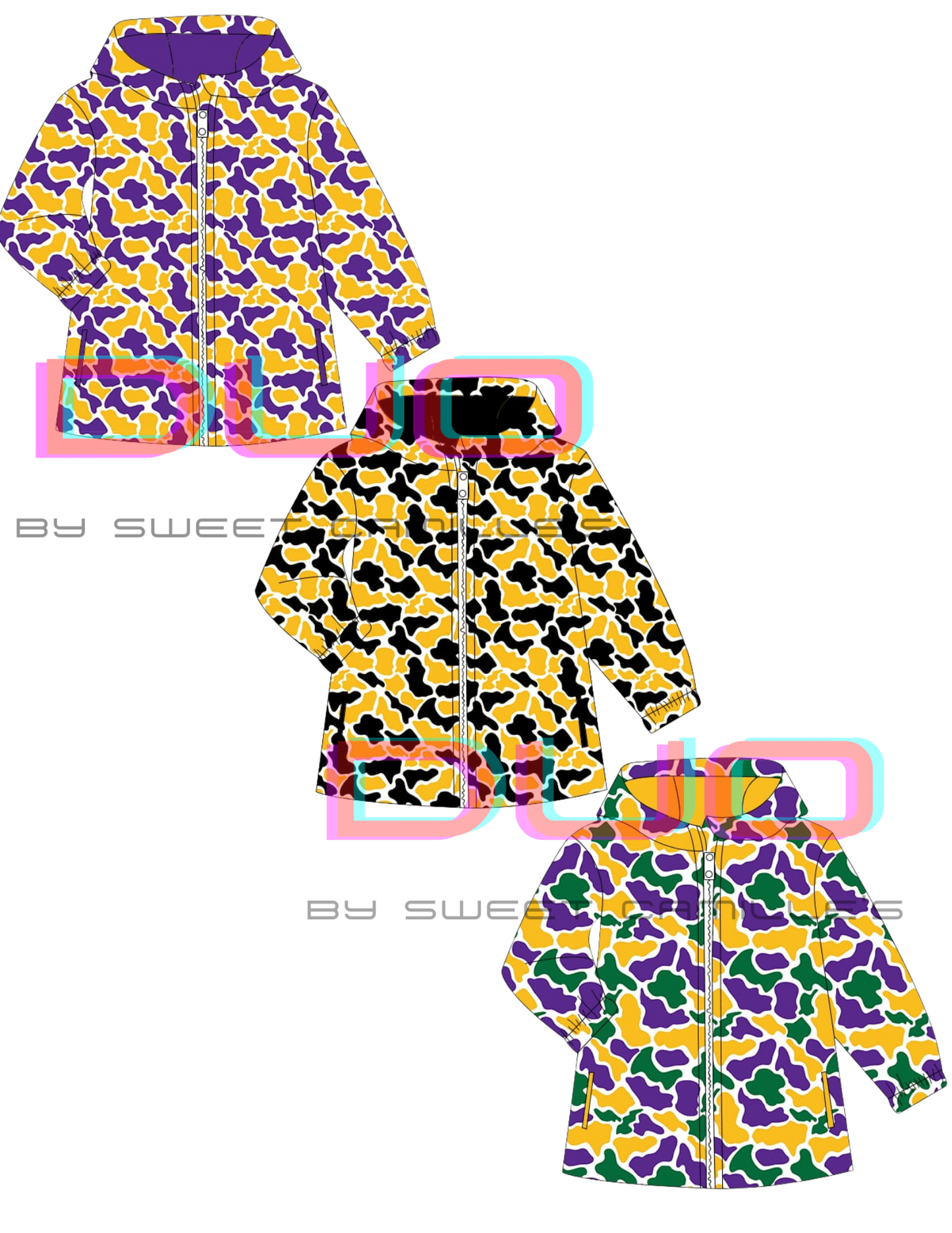 Camo windbreaker