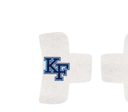 White beaded KF Claw Clip