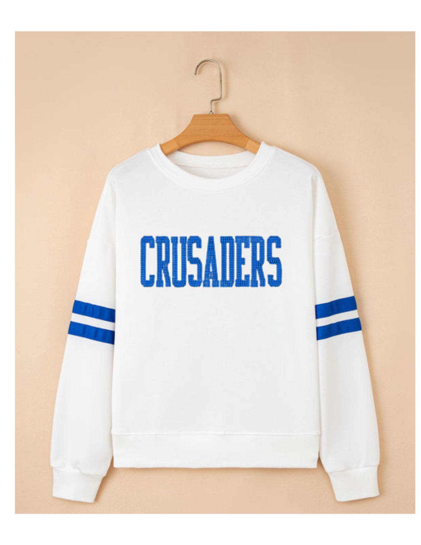 Crusaders rhinestone varsity sweater 3 day TAT