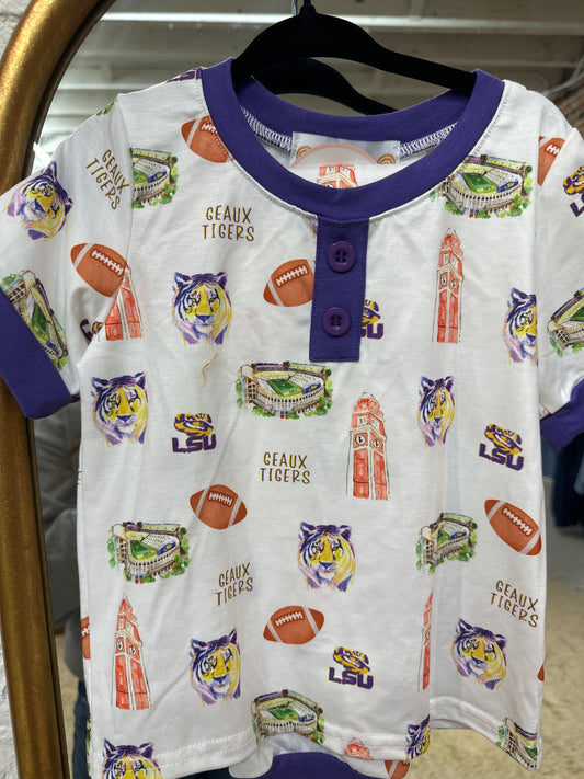 LSU two piece PJs