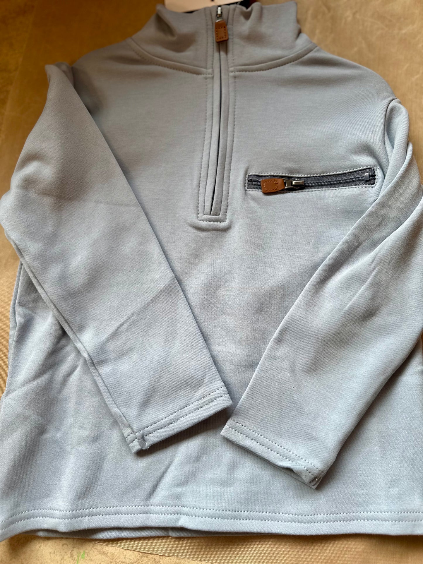 Millie Jay quarter zip sweater green or blue