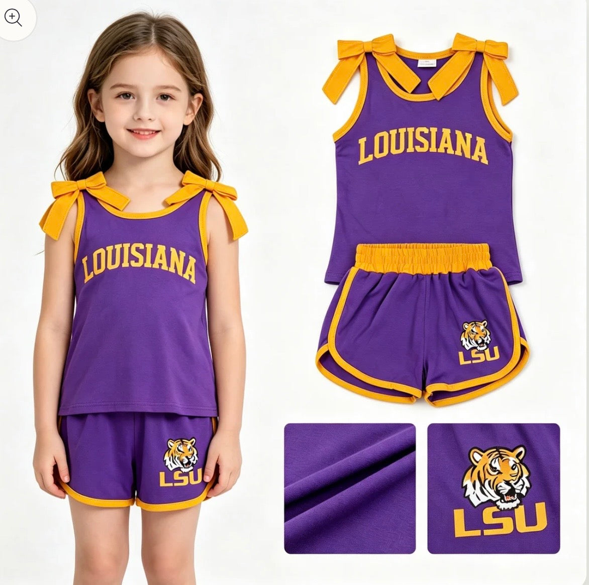 LOUISIANA girls cotton/span