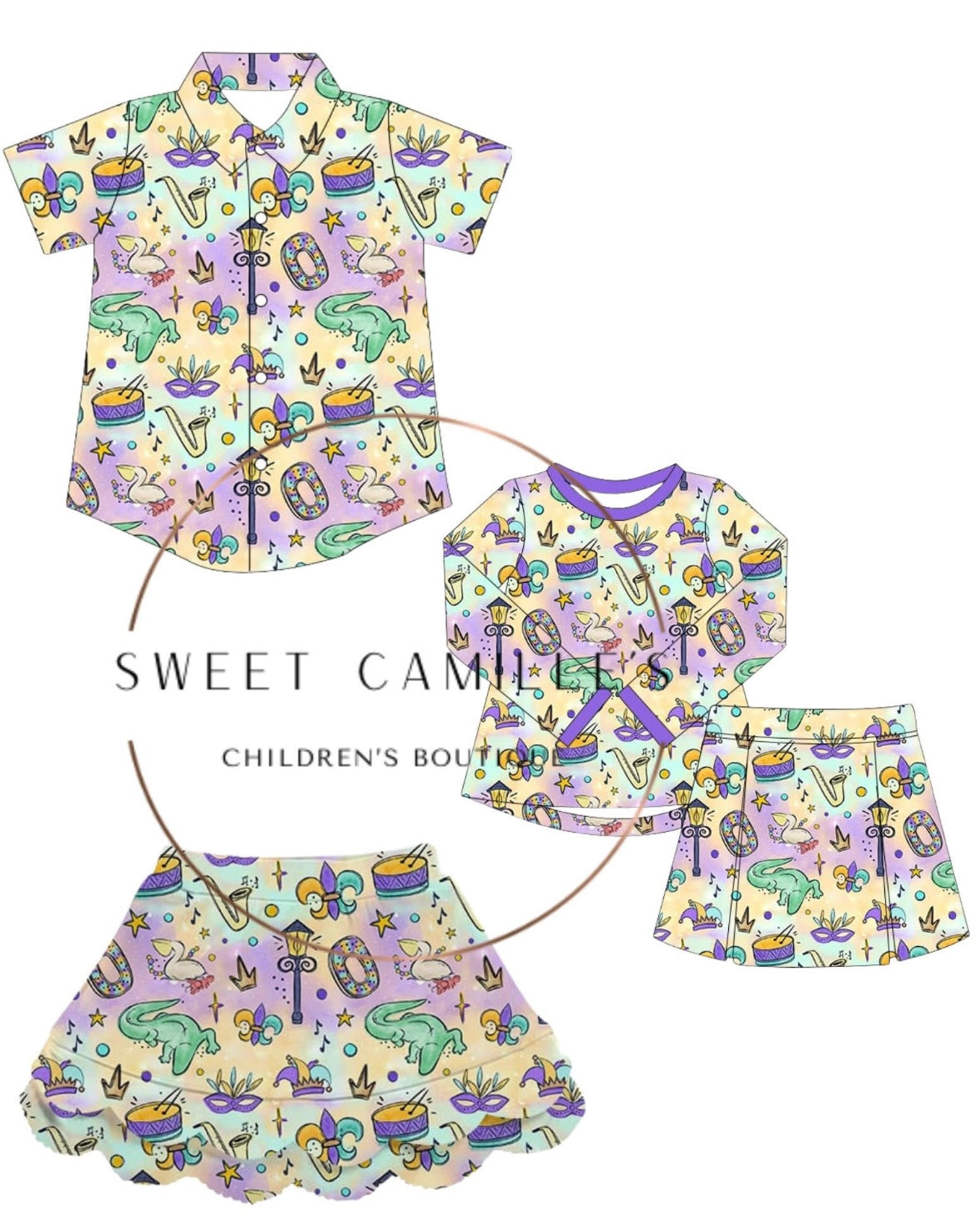 Mardi Party Skort / Polo