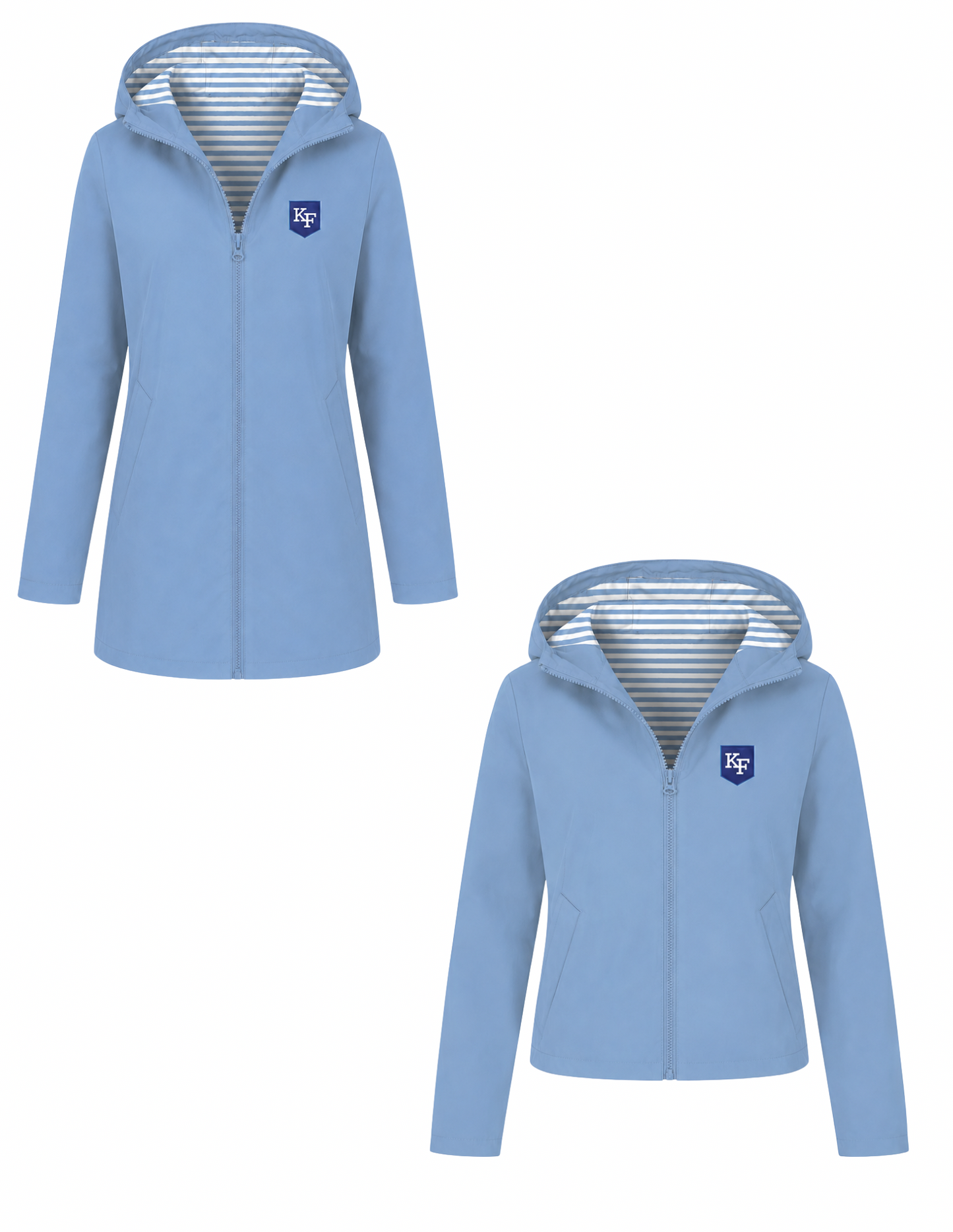 Adult rain jacket long or short