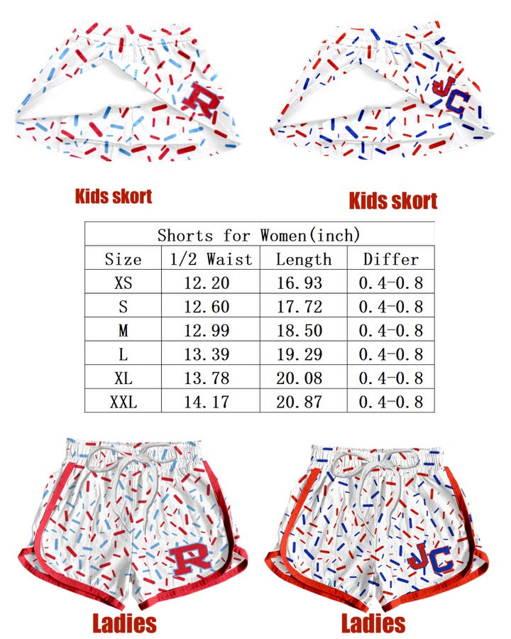 Adult “JC” shorts