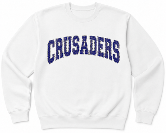 SMA Crusaders rhinestone sweatshirt youth