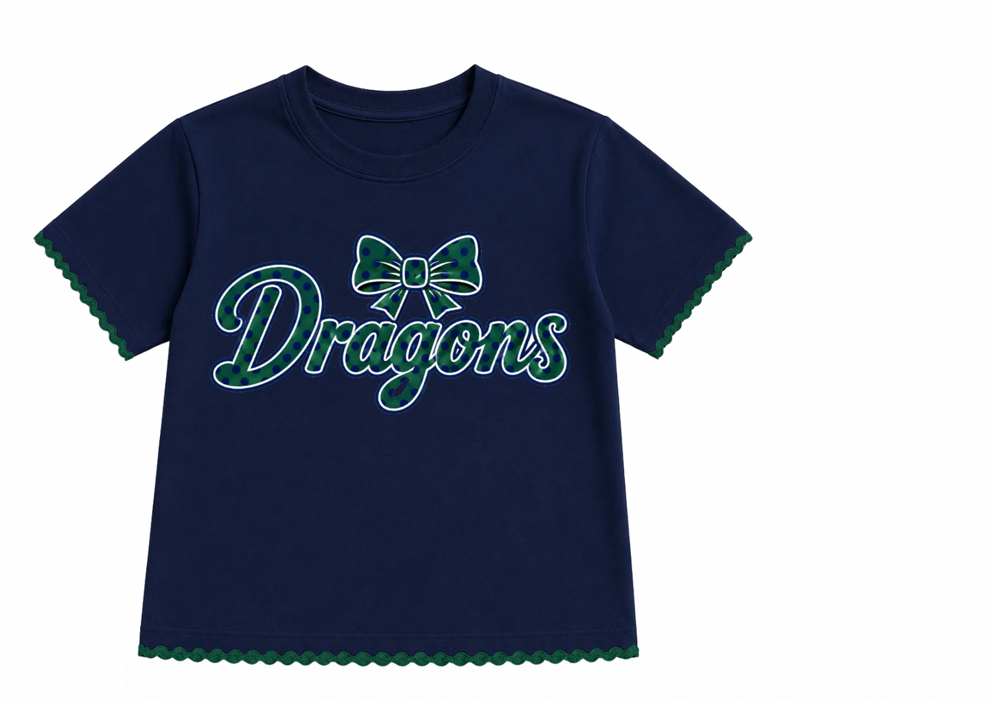 DRAGONS SHIRT embroidered trim PRE-ORDER
