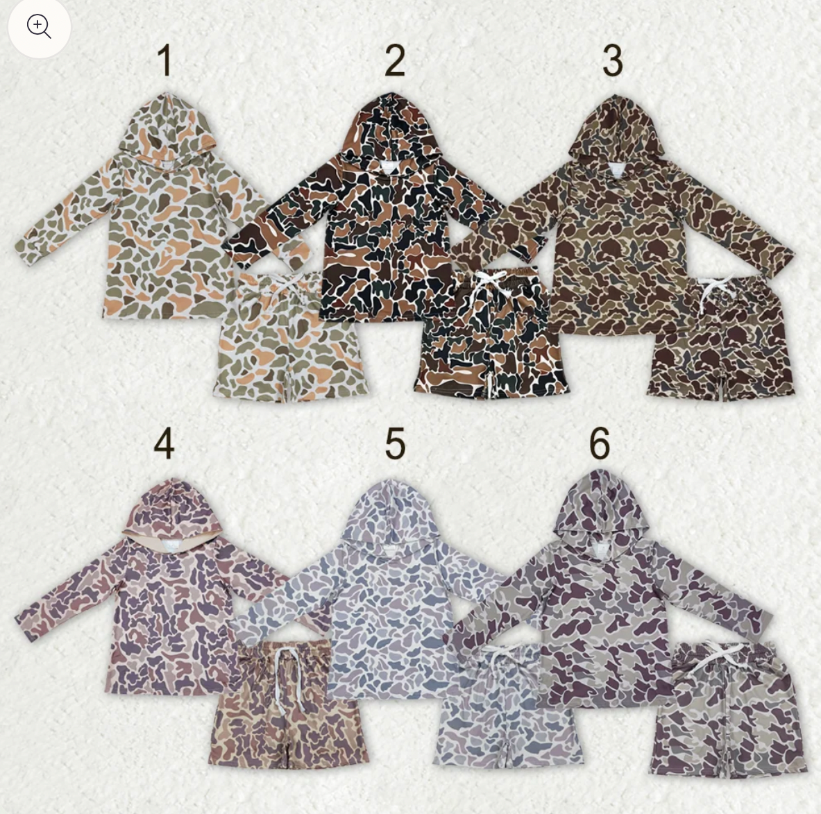 Camo sets cotton/span
